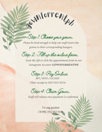 a flyer for a baby shower with green leaves