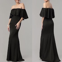 off-the-shoulder off-the-shoulder bridesmaid dresses
